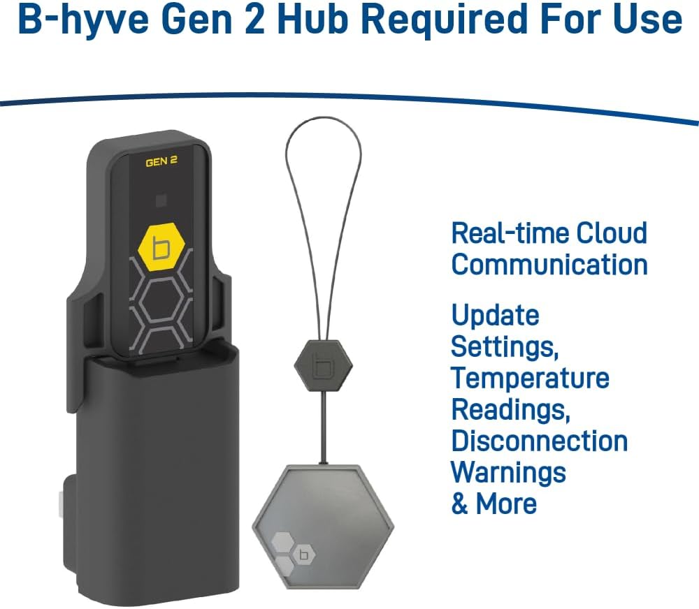 71005 B-hyve Smart Flood Sensor - WiFi Water Leak Detector (5-Pack) | WiFi Connected Flood Sensors Alert App