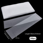 6x39 Inch Extra Long Plastic Sleeves 100pcs Flat Open Poster Bags Sleeves, Poster Poly Bags Clear Flat Open Bag