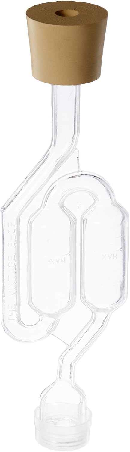 Airlocks for Fermenting (Set of 3) | Bubble Airlock for Wine Making and Beer Making | BPA-Free S-Shaped | Used for