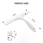 Squeegee for Shower Glass Door, 10 Inches, White
