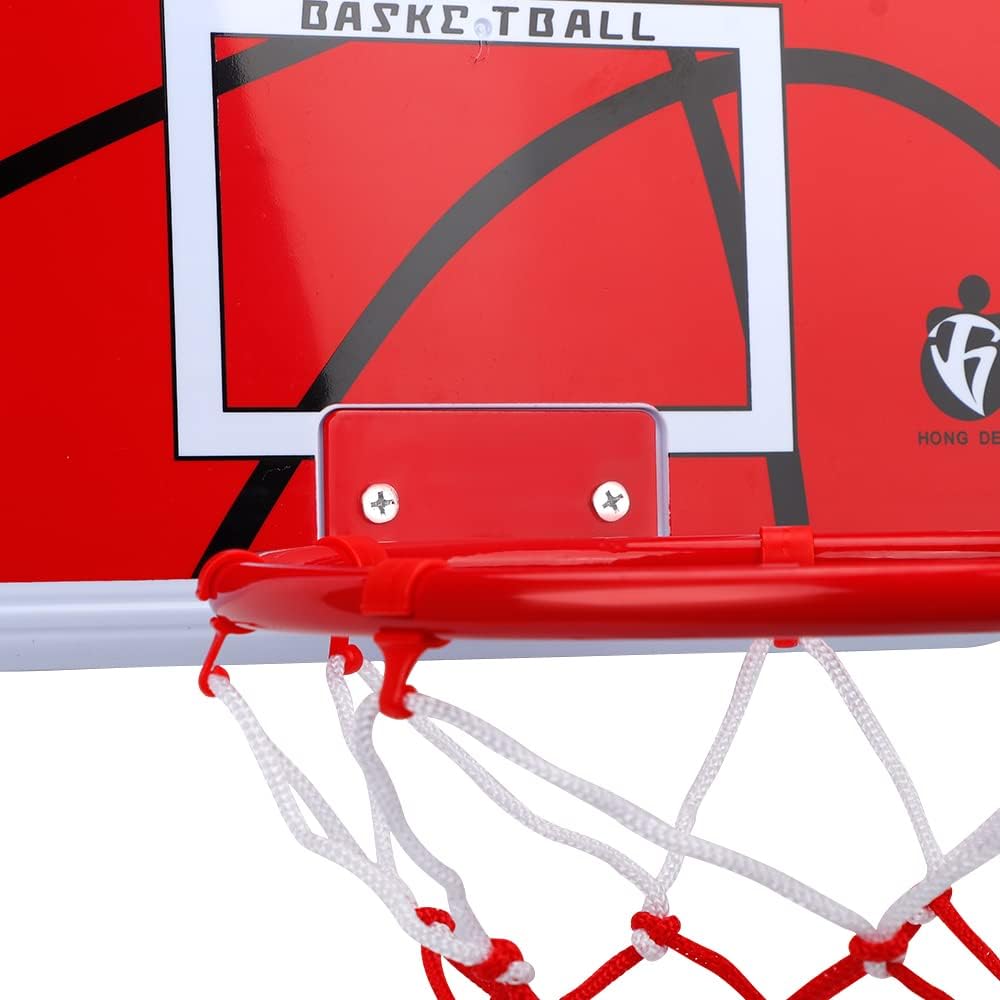 Indoor Basketball Hoop Set for Kids Adults, Mini Over The Door Hoop Set with 4 Balls for Dormitory Home Office