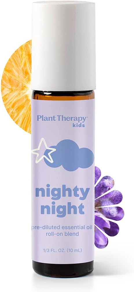 Kids Nighty Night Essential Oil 10 mL Pre-Diluted Roll-On | Blend for Sleep, Pre-Diluted Roll-On for Convenience
