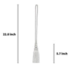 4 Pack Curtain Tiebacks with Tassel, White