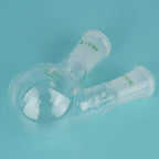 Glass Round Bottom Flask 24/40, 2 Neck Round Bottom Receiving Boiling Flask RBF, with 24/40 Standard Taper Outer