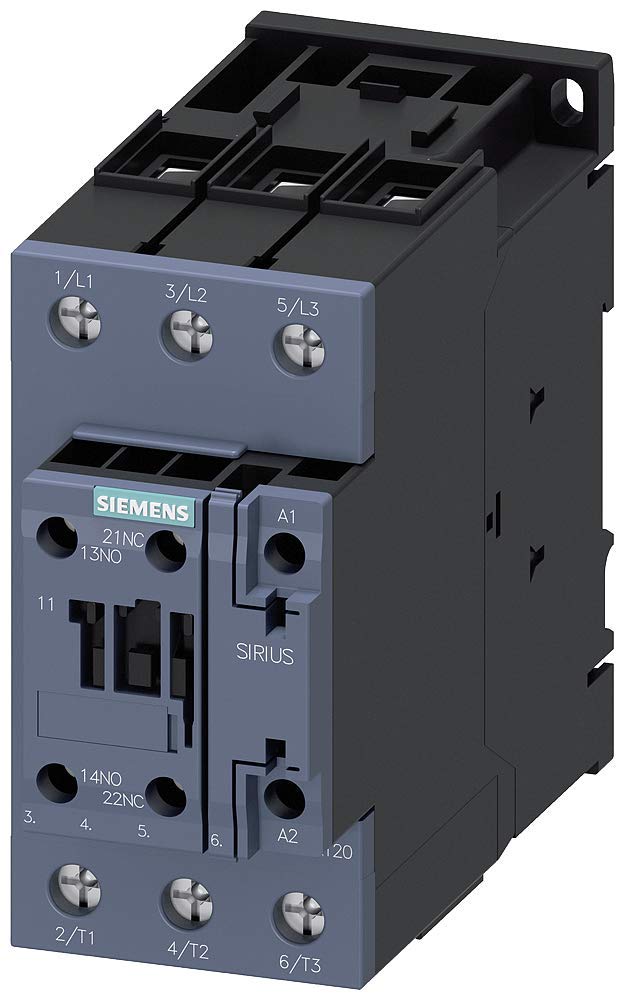 3RT2036-1AP00 | SIEMENS CONTACTOR, AC3: 22KW/400V, 1NO+1NC, 230V AC 50HZ, 3-Pole, Size S2, Screw Terminal
