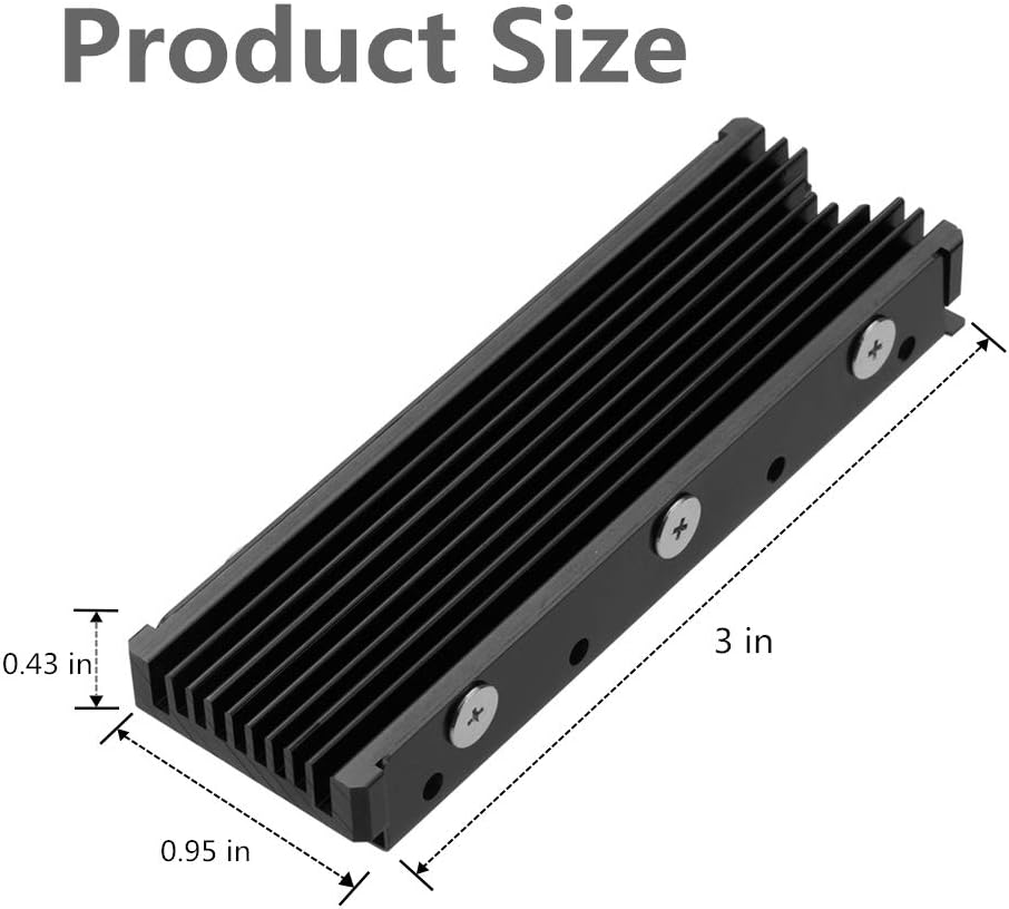 M.2 2280 SSD heatsink for PC / PS5 M.2 PCIE NVMe SSD or M.2 SATA SSD