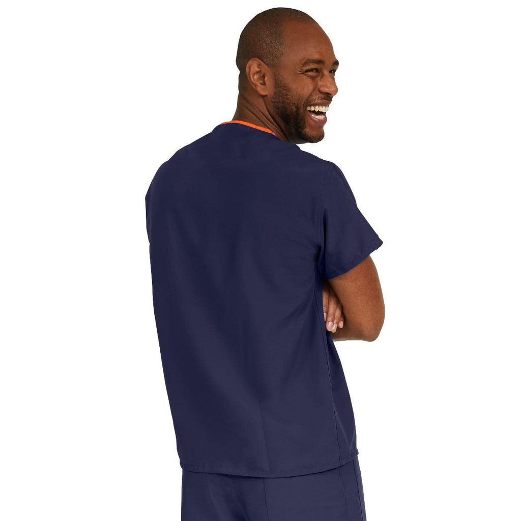 PerforMAX Unisex Reversible Scrub Top, MDL-CC, XXX-Large, Navy