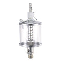 uxcell Needle Valve Type Oil Cup G1/4 Thread 100ml Sight Gravity Drip Feed Oiler