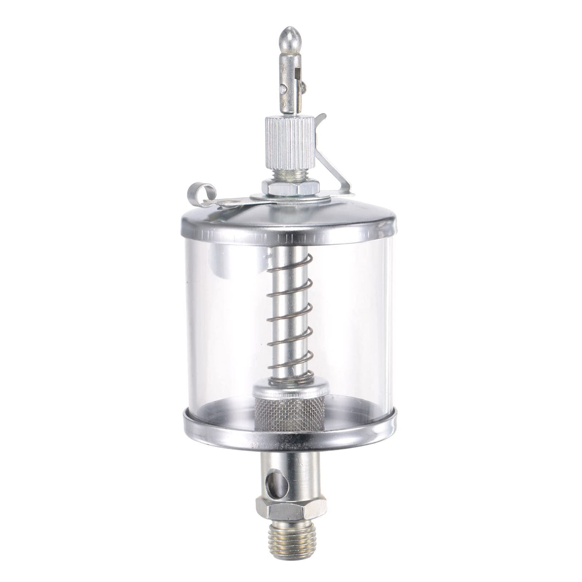 uxcell Needle Valve Type Oil Cup G1/4 Thread 100ml Sight Gravity Drip Feed Oiler