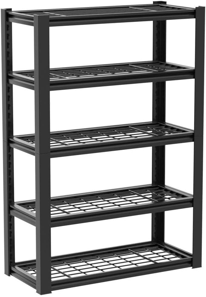 72" H Garage Shelving, 3010LBS Heavy Duty Storage Shelves, Tool-Free Adjustable Industrial Organizer Shelf for Garage