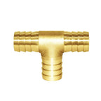 Joywayus 2Pcs 1" Brass Tee Hose Barb Fitting,3 Way Union Splitter