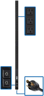 Tripp Lite PDU Basic 24 5-15/20R L5-30P 2.9kW 120V 10ft Cord 63.75in 0U (PDUV30)