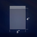 500 Count - 3" x 4" Small Clear Reclosable Plastic Zip Bags