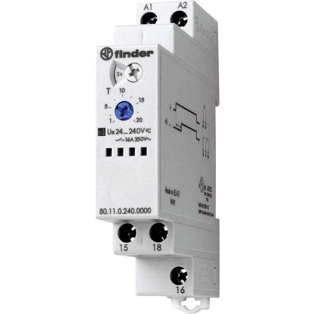 Time delay relay 80.11.0.240.000 single-function finder 1 pc(s) Time range: 0.1 s - 20 h 1 inverter (RT)