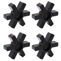 4 Pack Spider Flexible Rubber Insert, Spider Center Inserts, Fits for Lovejoy Martin L-Jaw Coupling, Black (L-75)