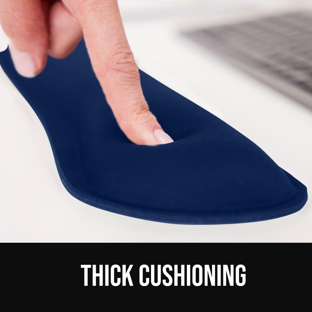 Silky Gel Memory Foam Wrist Rest for Computer Keyboard, Mouse, Ergonomic Design for Typing Pain Relief, Desk Pads