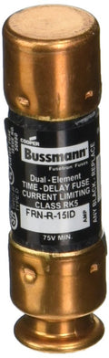 Bussmann FRN-R-15ID 15-Amp EasyID Fusetron Dual Element Time-Delay Current Limiting Fuse Class Rk5 250-volt, 2-Pack