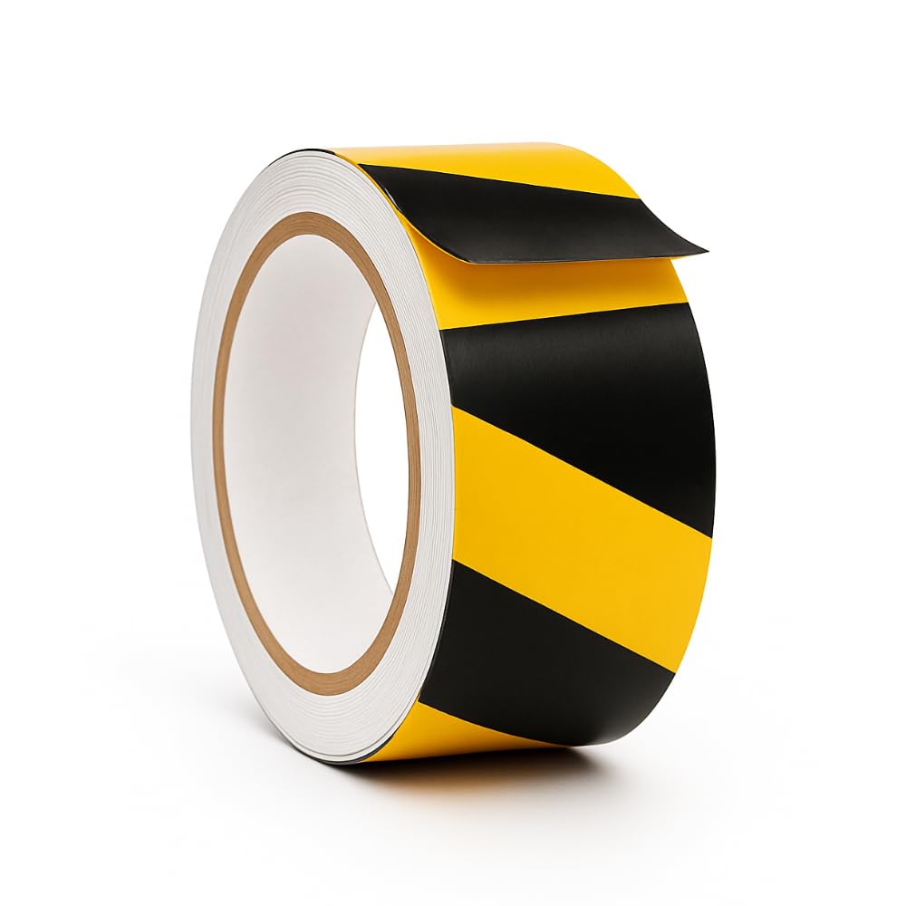 WOD Engineering Grade Retro Reflective Tape Black & Yellow, 3 inch Wide x 30 ft. Outdoor Waterproof Safety Reflector