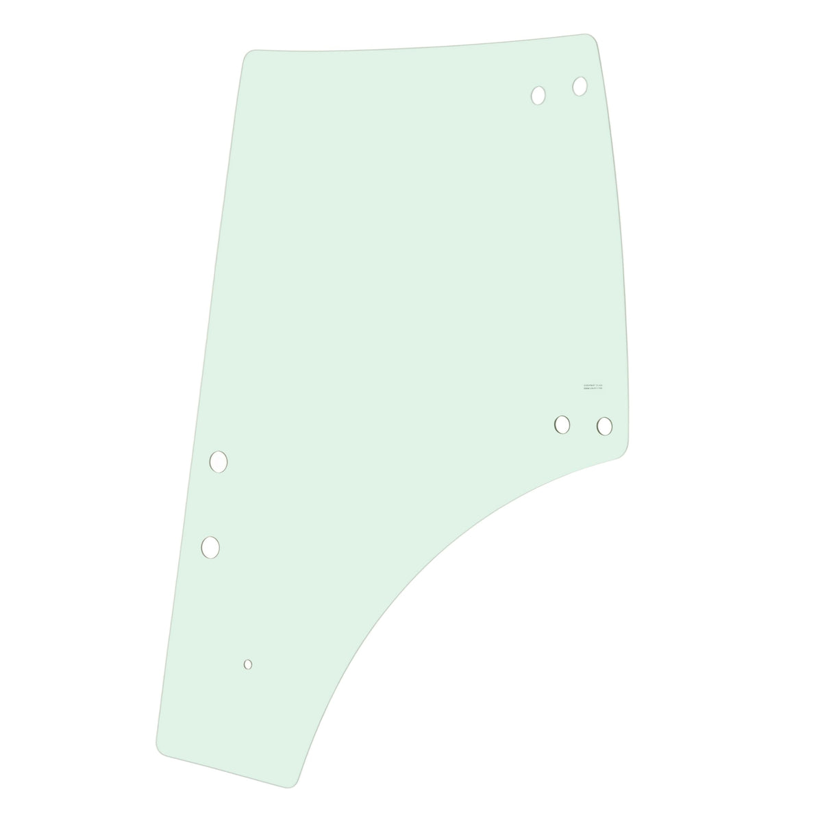 WUTIST Right Side Door Glass Compatible with Kubota DOT-Certified