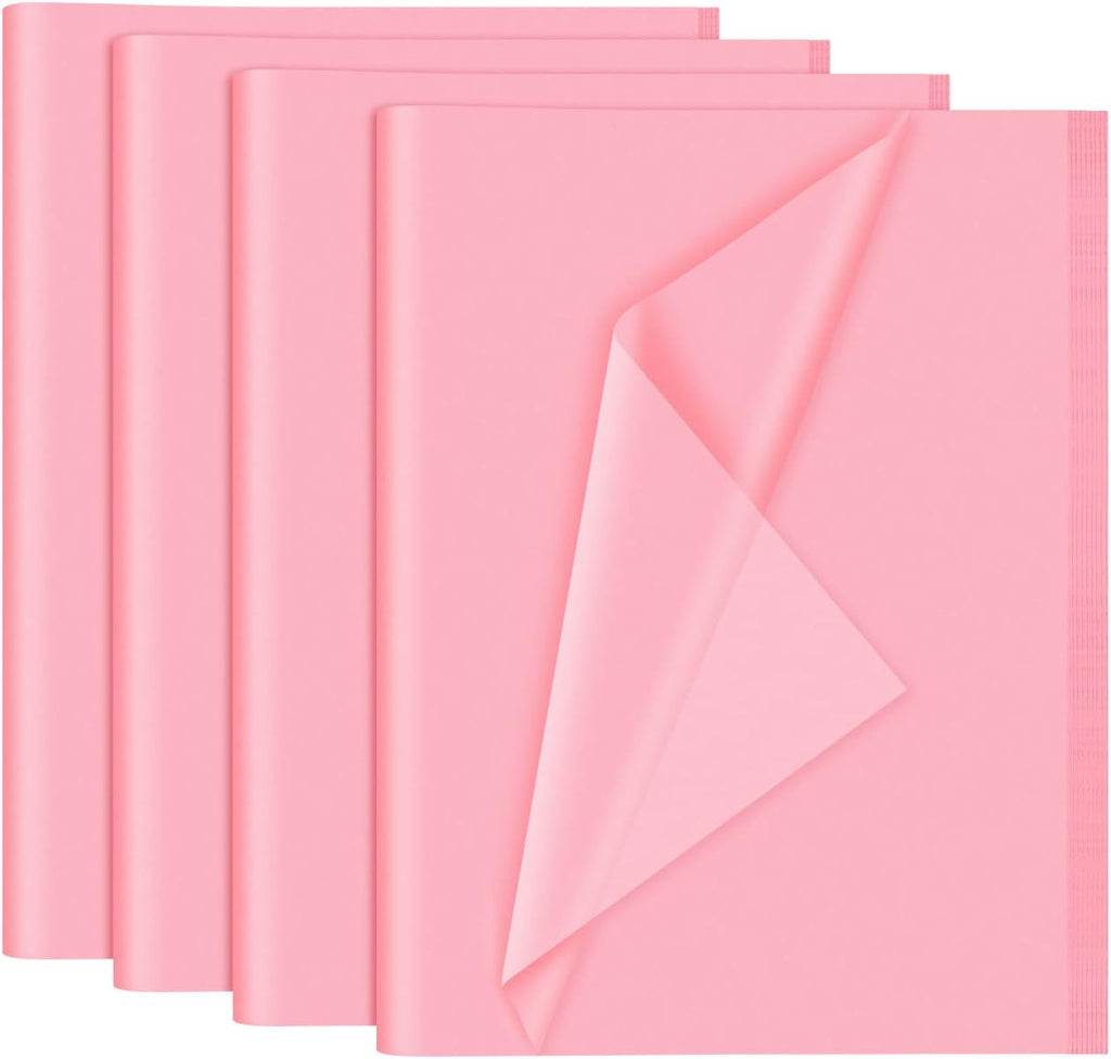 120 Sheets Pink Tissue Paper Wedding Gift Wrap Paper