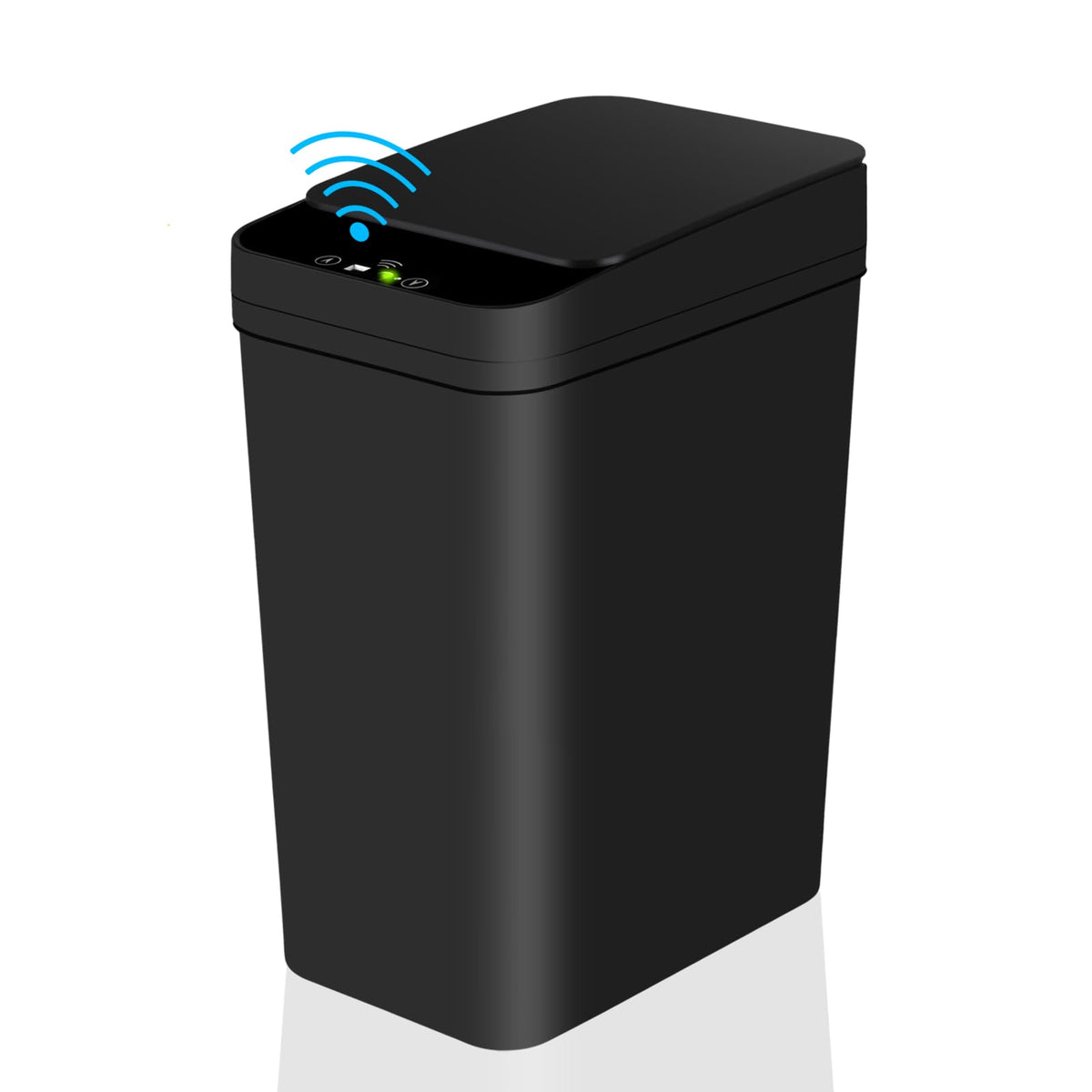 Bathroom Touchless Trash Can 2.2 Gallon Smart Automatic Motion Sensor Rubbish Can with Lid Electric Narrow Small