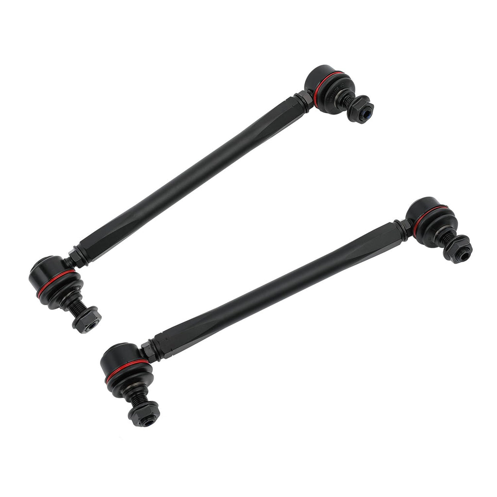 Adjustable Front Stabilizer Sway Bar End Links Kits 255MM-295MM (Overall length bolt to bolt), Ball joint stud size
