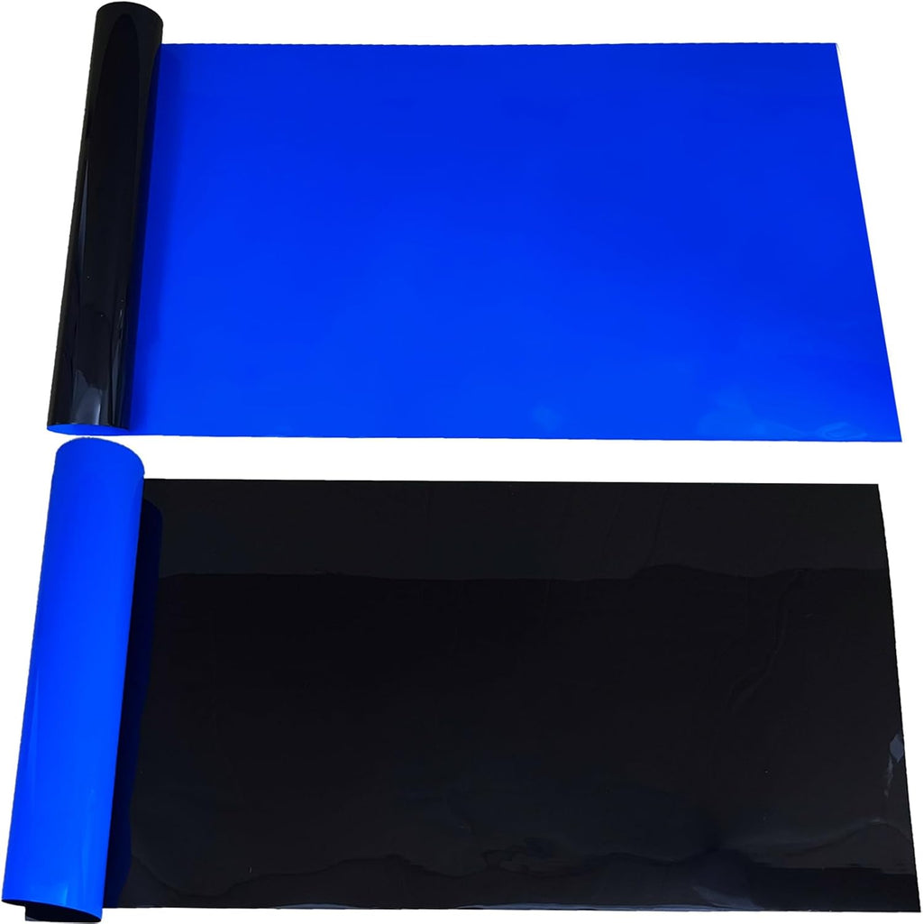 Aquarium Background for Fish Tank Wallpaper Black Blue Poster 16x33 in