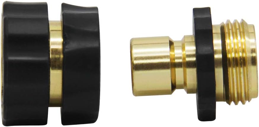 Twinkle Star 3/4 Inch Garden Hose Fitting Quick Connector Set, 4 Sets