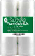 2Pack Vacuum Sealer Bags Rolls 11"x50' for Food Storage