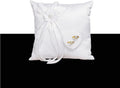 Wedding Ring Bearer Pillow, Ring Cushion White Lace Floral Bow and Heart Ring Holder Box for Wedding Ceremony 7.8 x