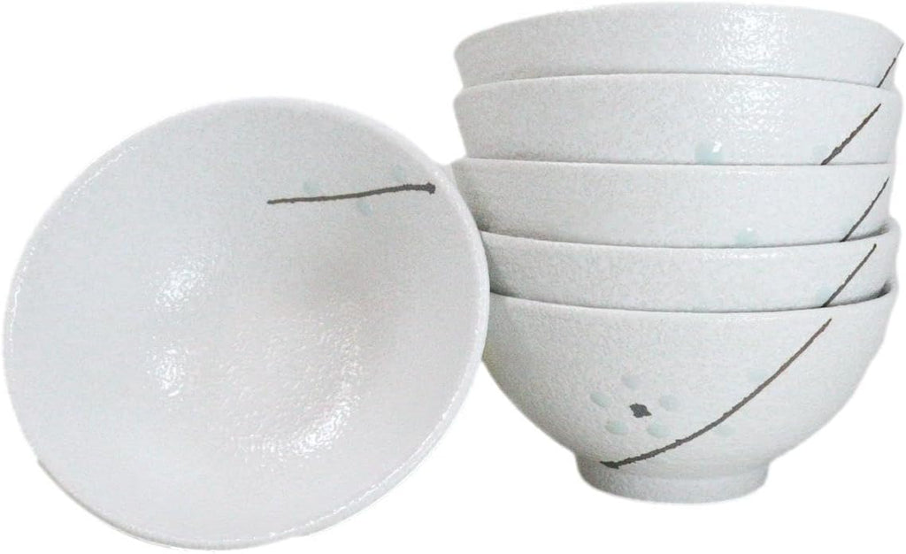 Modern Yukino Hana Snow Flowers Ceramic Dinnerware Serveware Kitchenware Set Oriental Asian Restaurant Supply (Pack