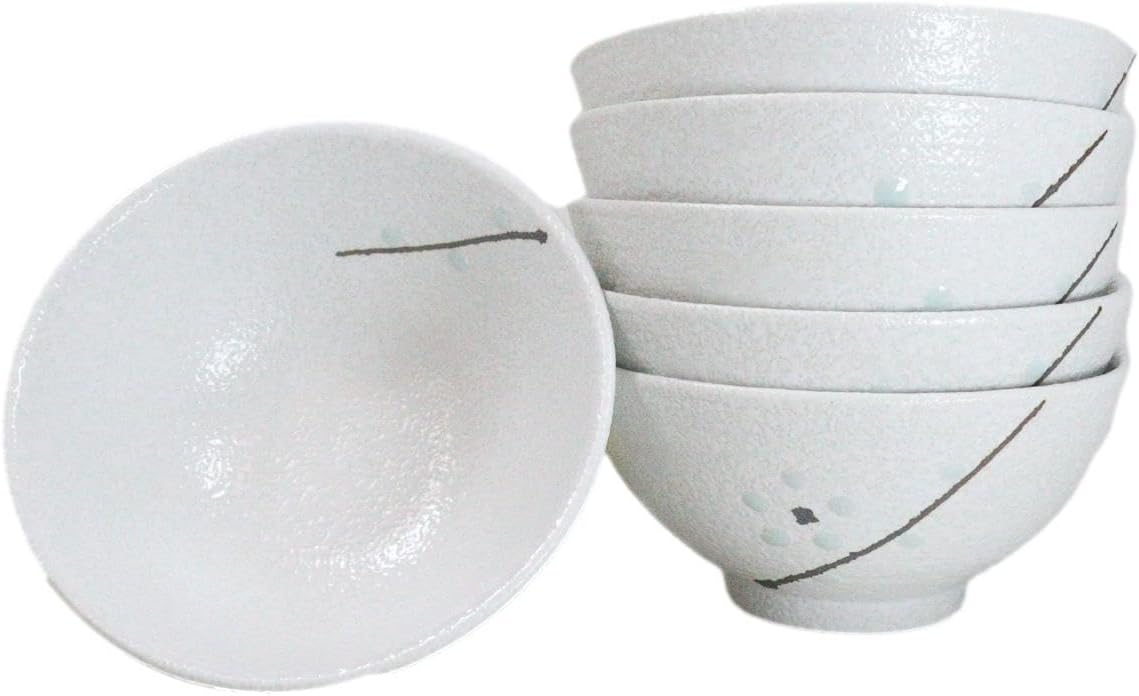 Modern Yukino Hana Snow Flowers Ceramic Dinnerware Serveware Kitchenware Set Oriental Asian Restaurant Supply (Pack