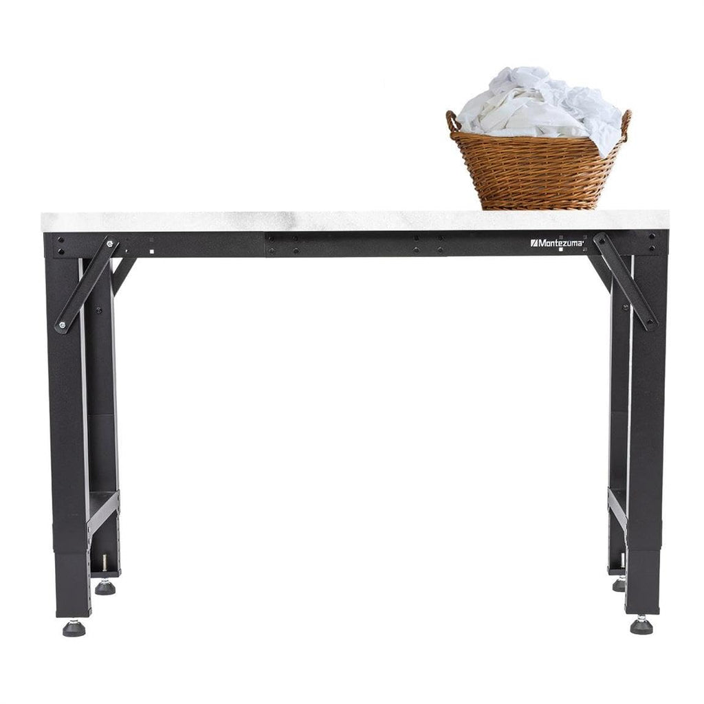 Metal Table Legs and Adjustable Workbench Legs, Heavy Steel Frame