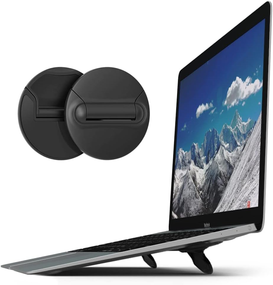 Portable Mini Laptop Stand for Desk Foldable Invisible Laptop Riser Lightweight Universal Ventilated Notebook Stands