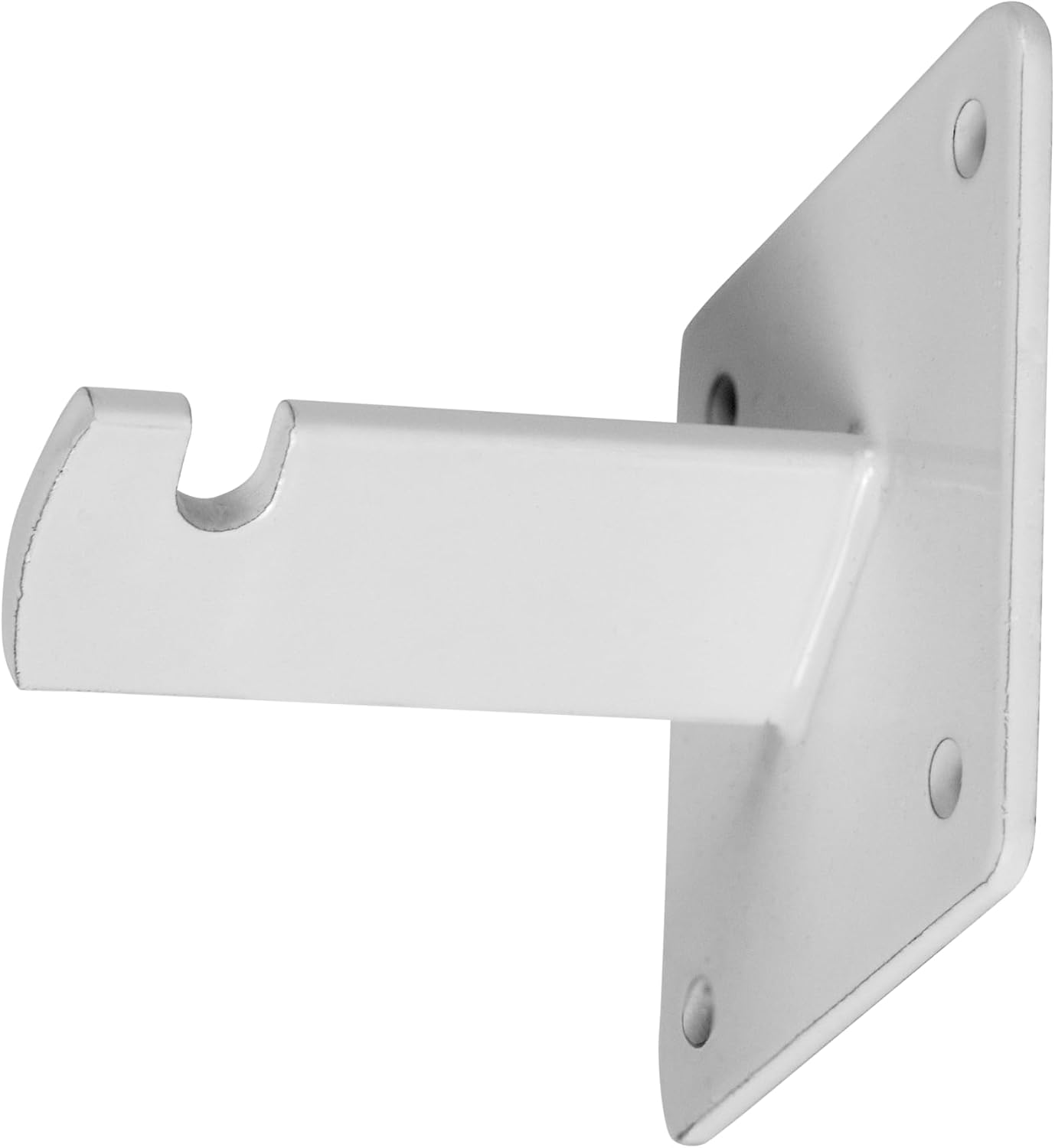 12-Pack White Gridwall Panel Mount Brackets - Essential for Gridwall, Slatgrid, or Trellis Mounting