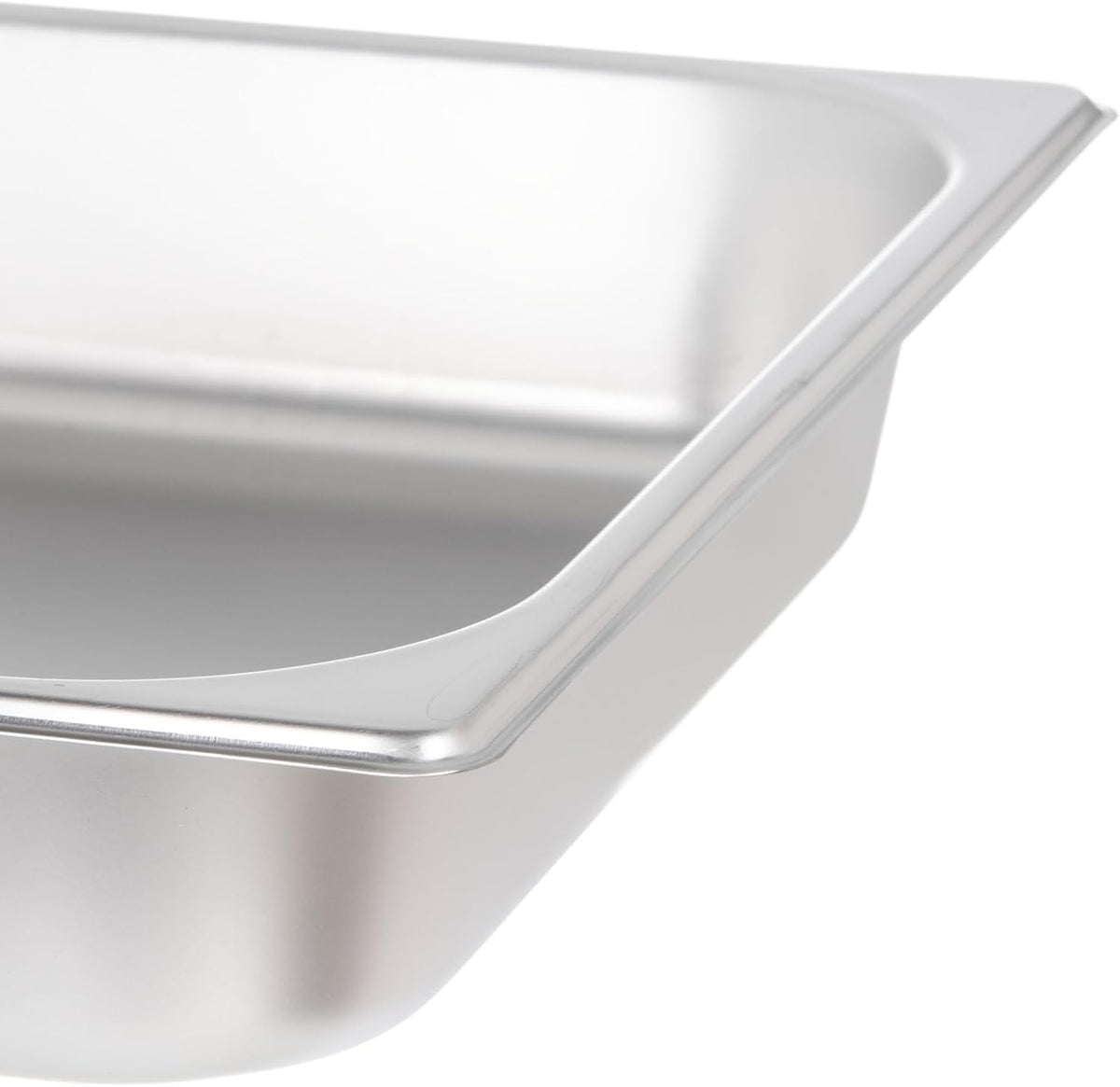 Full Size 2-1/2" Deep Stainless Steel Divided Anti-Jamming Steam Table Pan 24 Gauge- Divided Food Pan Stackable