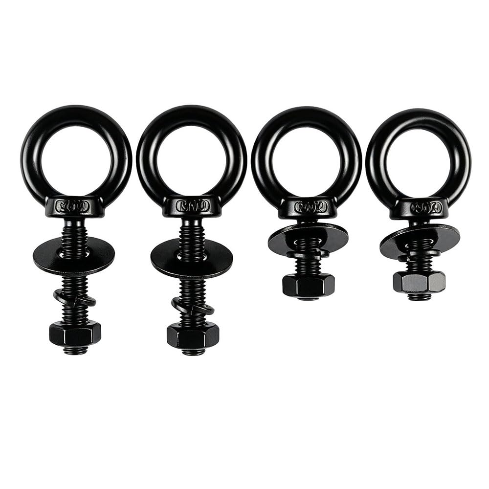 1/2"x2" Lifting Ring Black Shoulder Eye Bolt with Nut M12x50mm