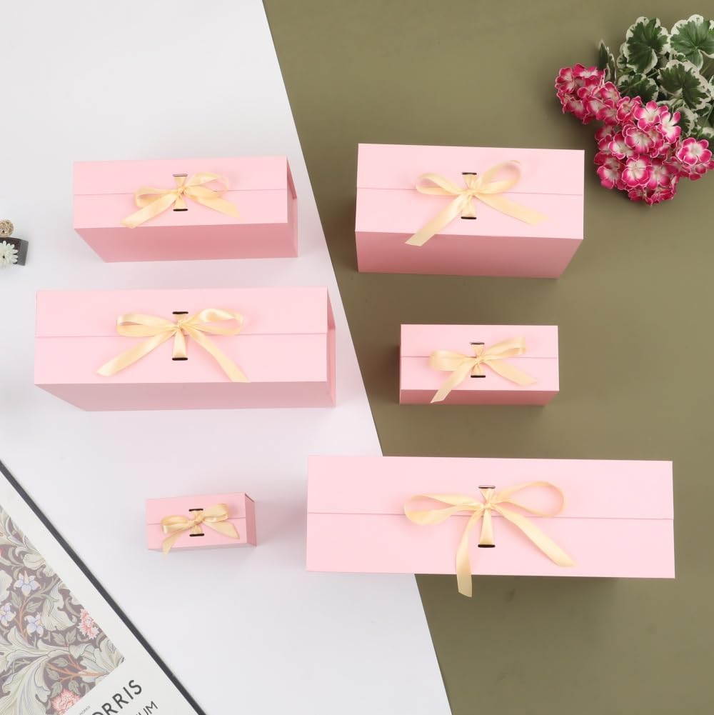 Pink Extra Large Gift Box 19x16x6 Inch Extra Large Gift Boxes with Lids