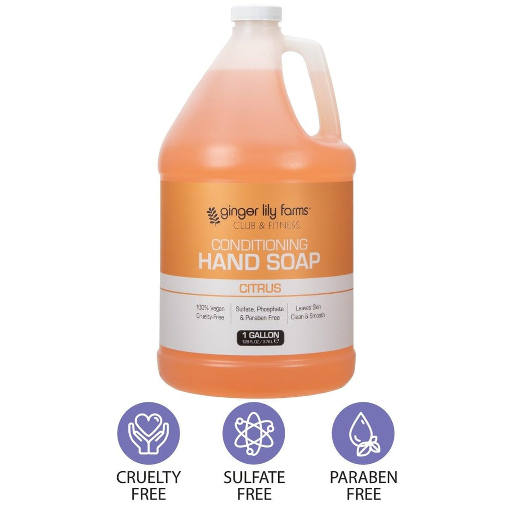 Club & Fitness Hand Soap, 128oz, Citrus
