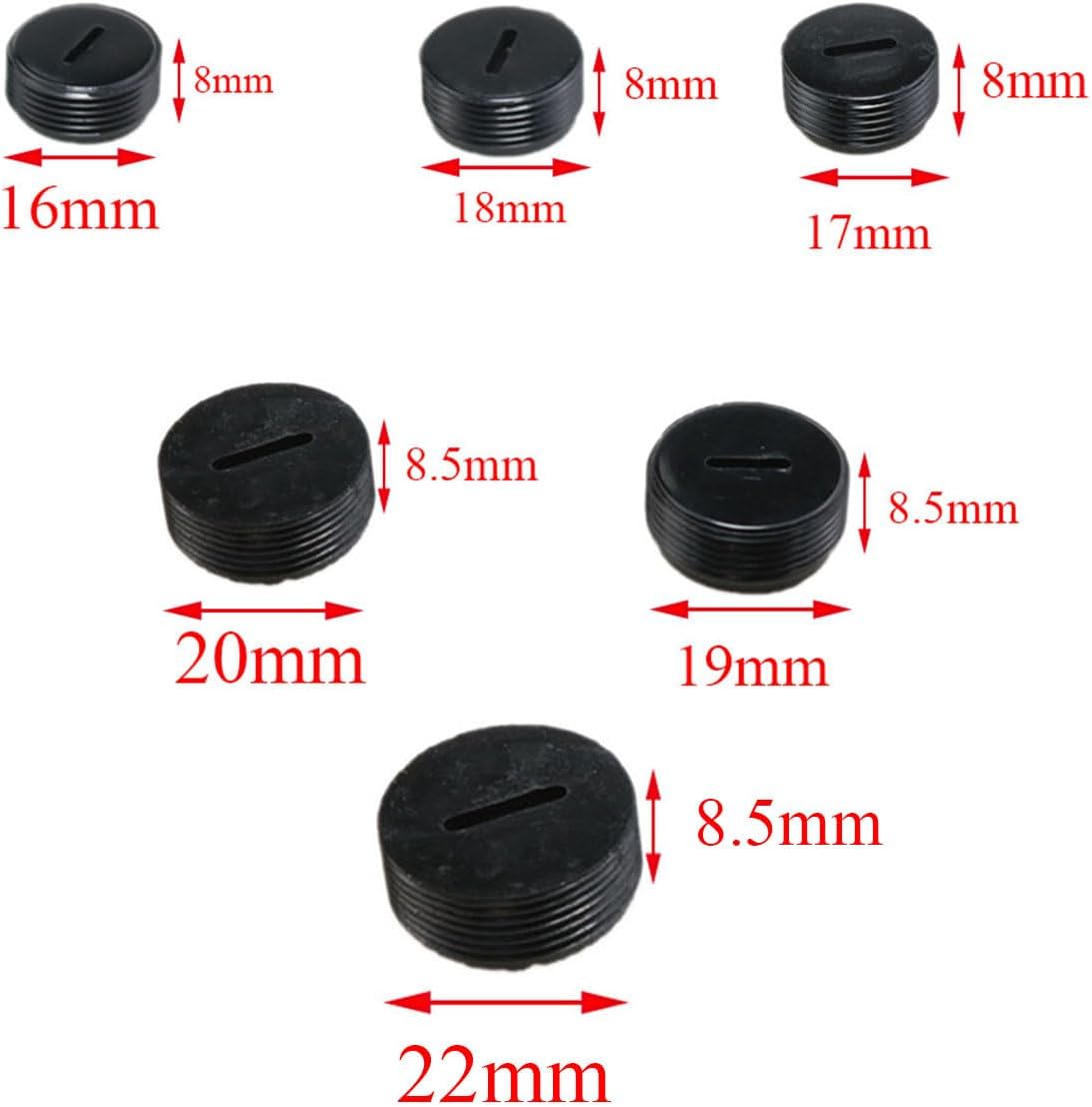 24 Piece Carbon Brush Holder Caps, 6 Sizes for Power Tools