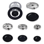 Cooker Hat Set Gas Range Flame Diffusers And Cooker Hat Set for Most Gas Stove Burners(B)