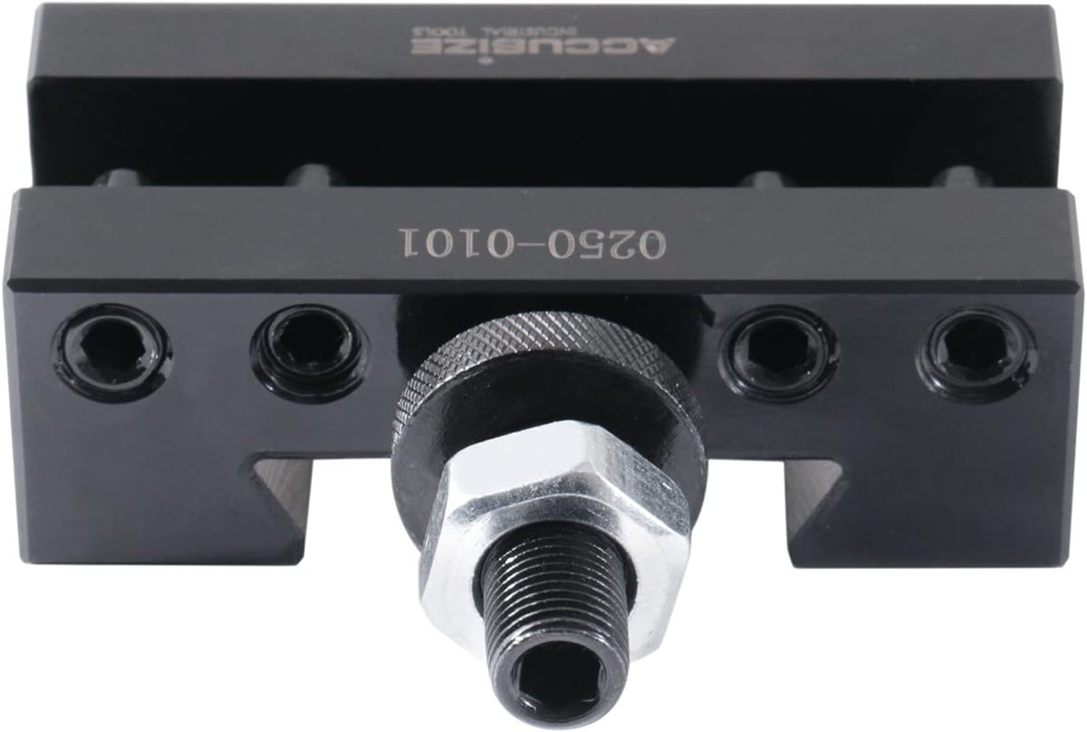 Accusize Industrial Tools AXA Turning and Facing Holder, for 1/2'' Turning Tools, Quick Change Tool Holder, Style 1, 0250-0101
