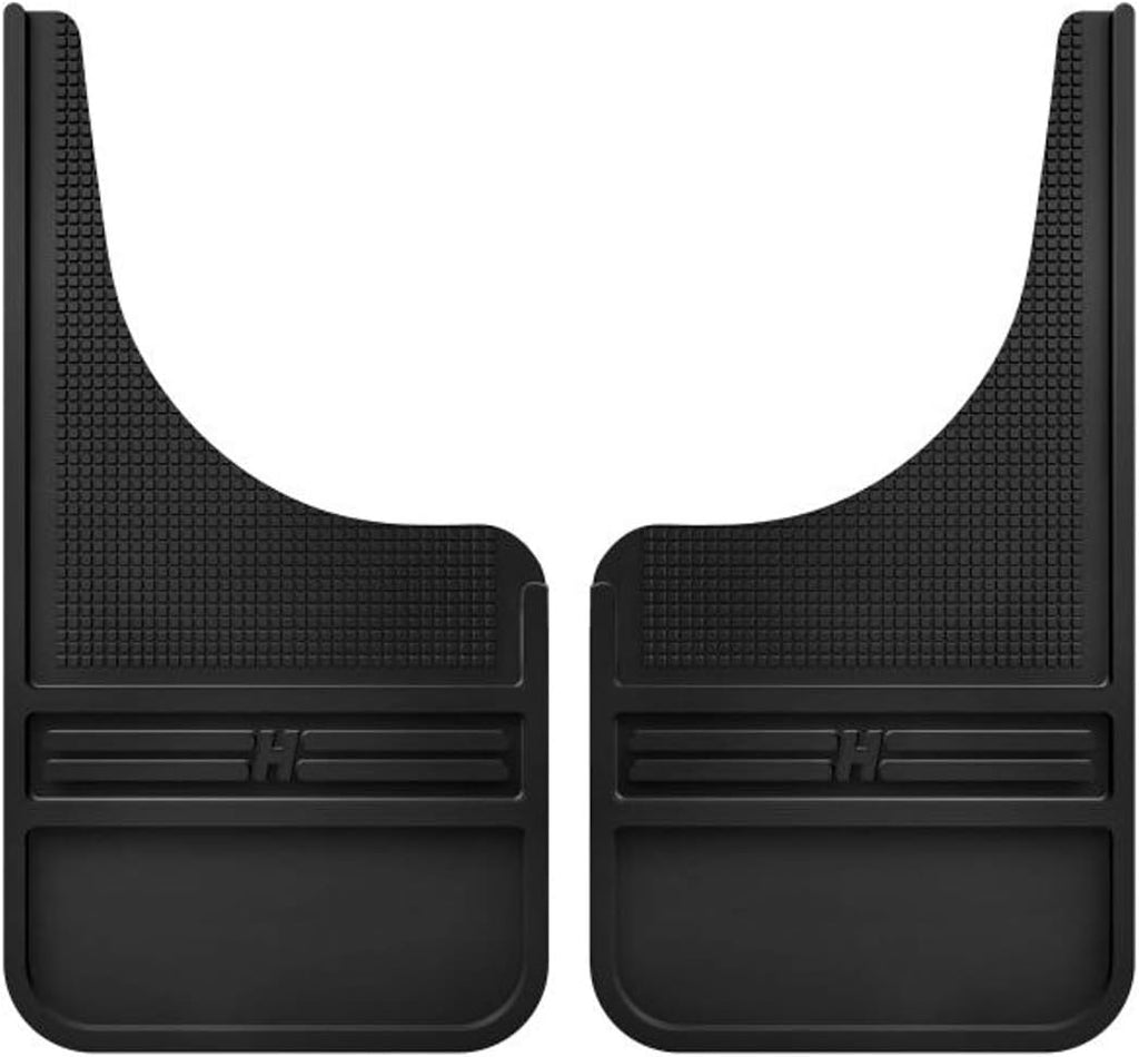 Universal Muddog Mud Flaps | Rubber Front Mud Flaps - 12" w/o Weight - Black (FITS Various Ford, Chevy, Dodge, GMC