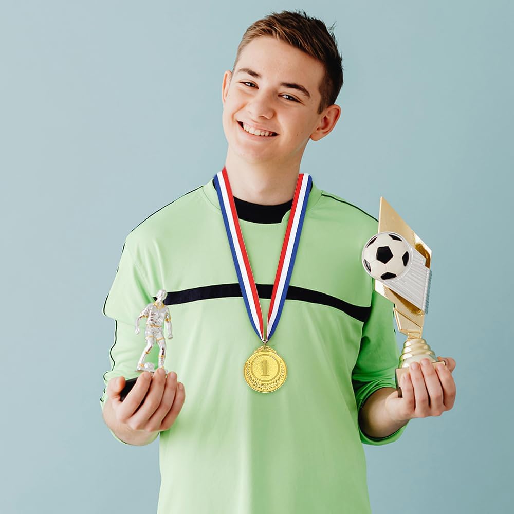 Gold Silver Bronze Award Medals-Winner Medals Gold Silver Bronze Prizes for Competitions, Party, 2 Inches