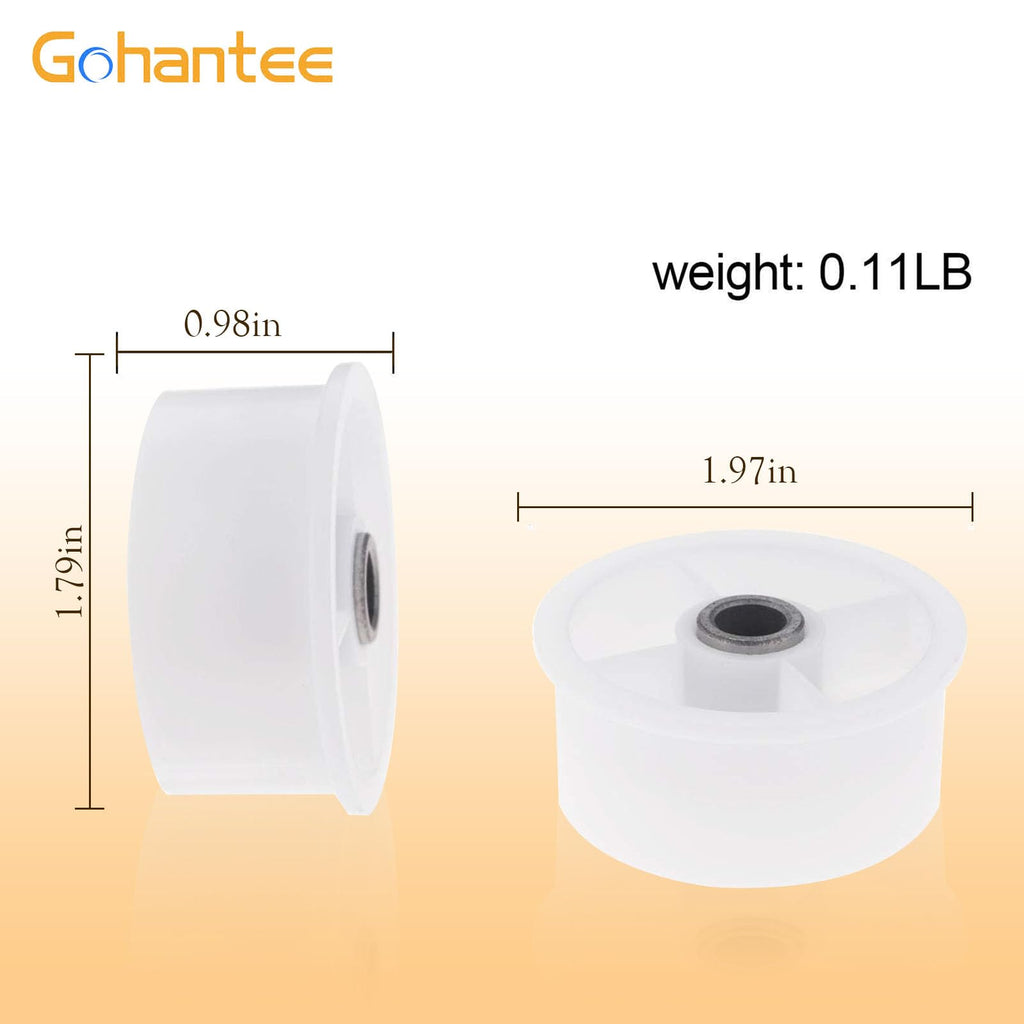 gohantee Dryer Idler Pulley bearing Wheel Replaces # Wp6-3700340
