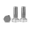 Junter 4pcs M10-1.25 x 20mm Fine Thread Metric A2-70 Hexagon Head Screws