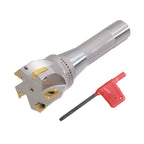 Jerax tools R8 Indexable 2" End Mill, Carbide Insert 90° Milling Cutter
