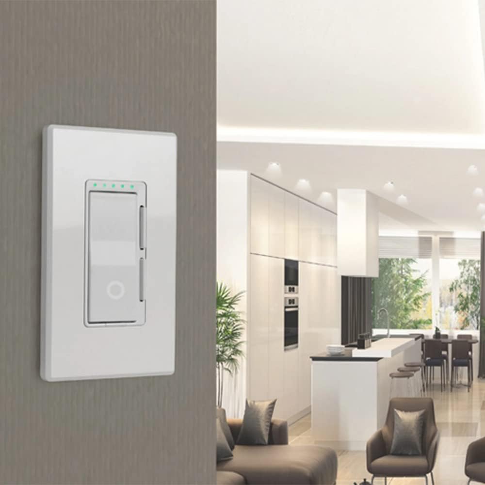 Wi-Fi Smart Dimmer 3 Way Single Pole Switch (2 Pack)