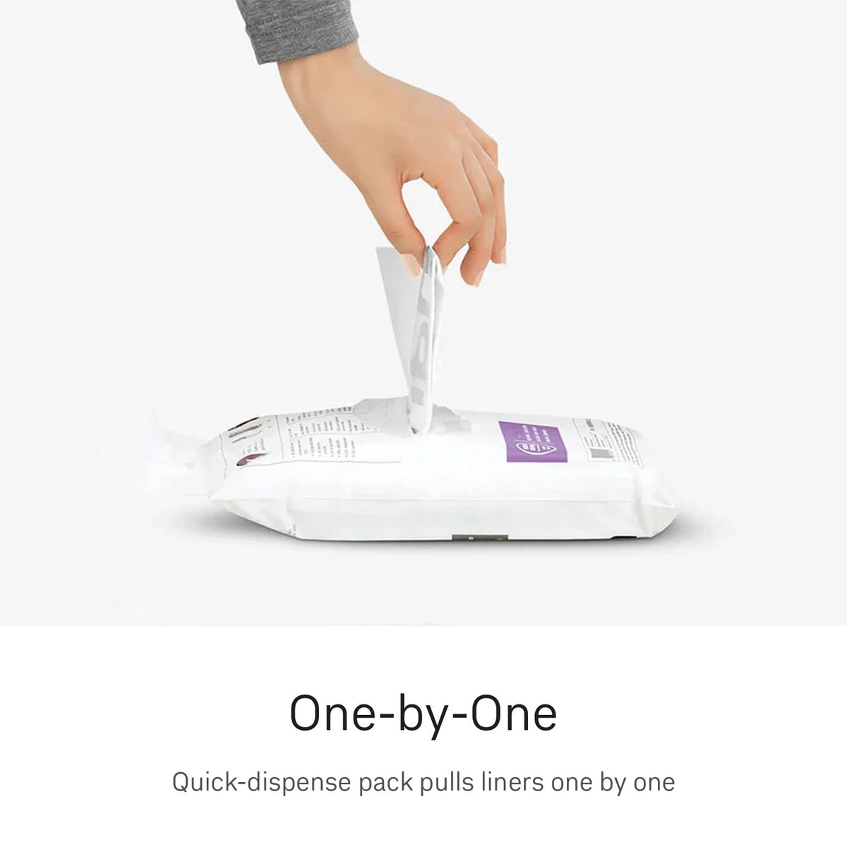 Code J 100 Count Custom Fit Liners, Drawstring Kitchen Trash Bags, One-by-One Mess-Free Dispense, Extra Thick &
