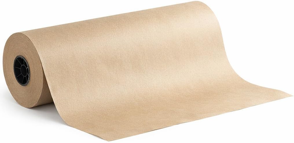 Brown-Kraft Paper Roll for Void Fill and Packing, 24 x 900 Feet, 40 lb Natural, Made in USA